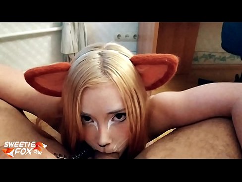 ❤️ Kitsune هن جي وات ۾ ڊڪ ۽ ڪم نگل ﹏